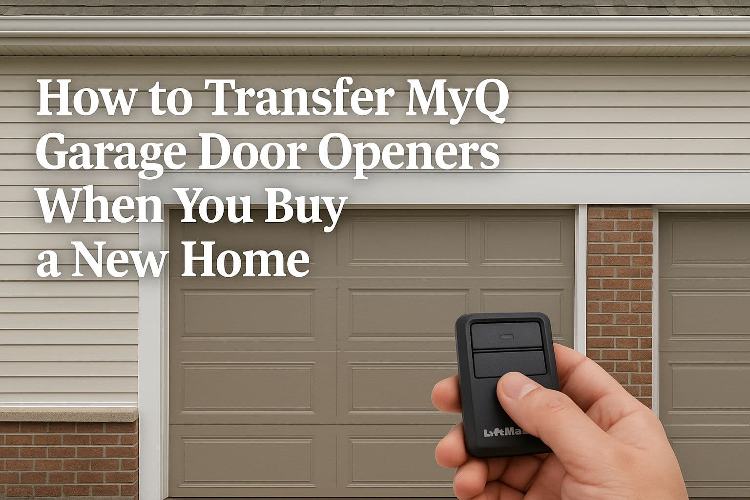 Blog post How to Transfer MyQ Garage Door Openers When You Buy a New Home image